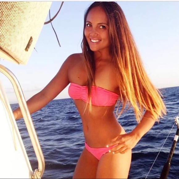 NWT Milk The Goat MLK Shinny Yellow Laguna Bando Bikini | Size S - Picture 3 of 13